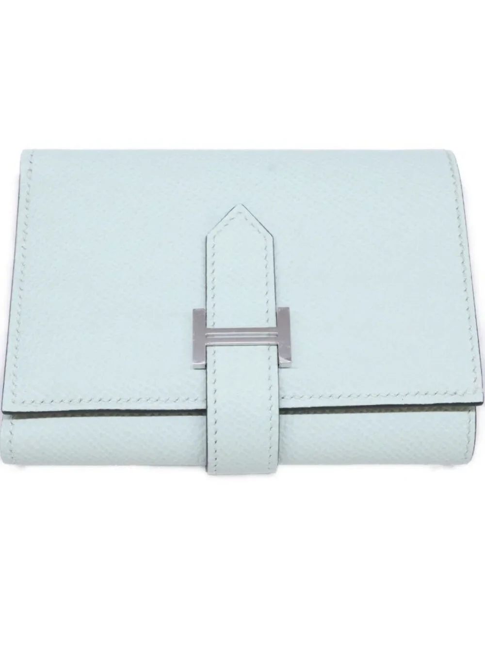 Hermes Epsom Vert Peppermint Bearn Compact 3 Fold Wallet